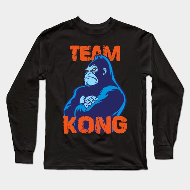 Godzilla vs Kong - Official Team Kong Neon Long Sleeve T-Shirt by Pannolinno